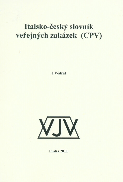 Italsko-český slovník veřejných zakázek (CPV)