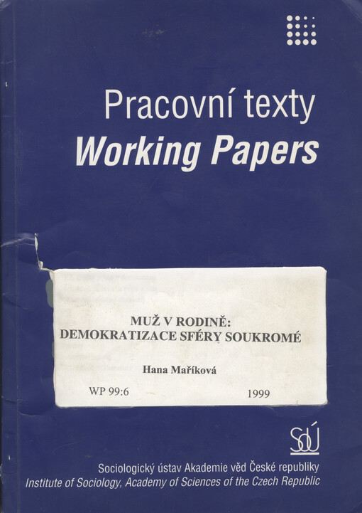 Muž v rodině: demokratizace sféry soukromé