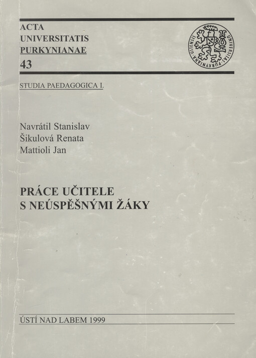 Práce učitele s neúspěšnými žáky