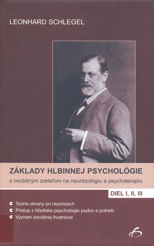 Základy hlbinnej psychológie s osobitným zreteľom na neurózológiu a psychoterapiu.Diel I, II, III,Teória obrany pri neurózach ; Prístup z hľadiska psychológie ; Význam sociálnej frustrácie