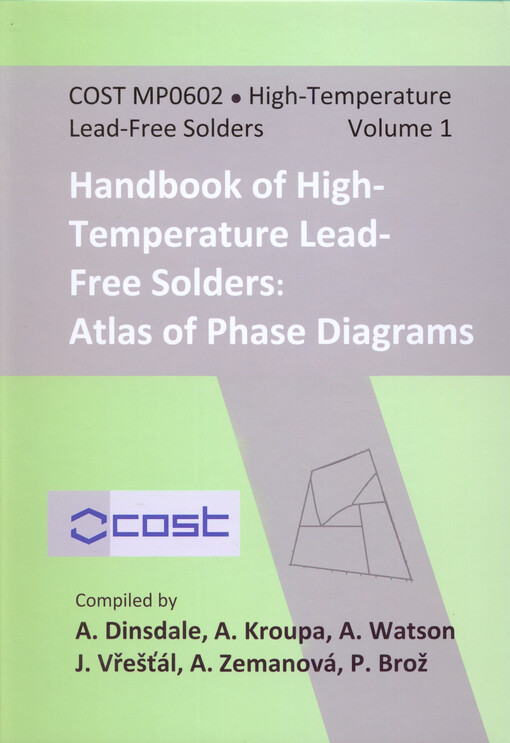 Handbook of High-temperature Lead-free Solders, sv. 1