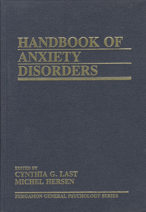 Handbook of anxiety disorders    
