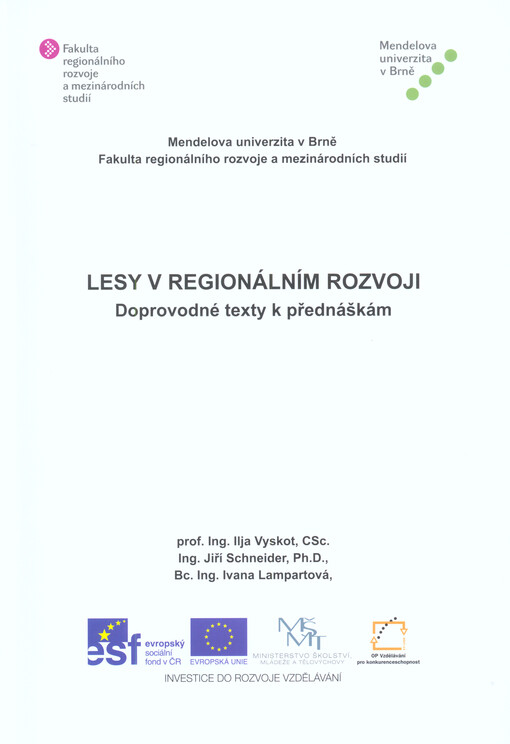 Lesy v regionálním rozvoji :doprovodné texty k přednáškám