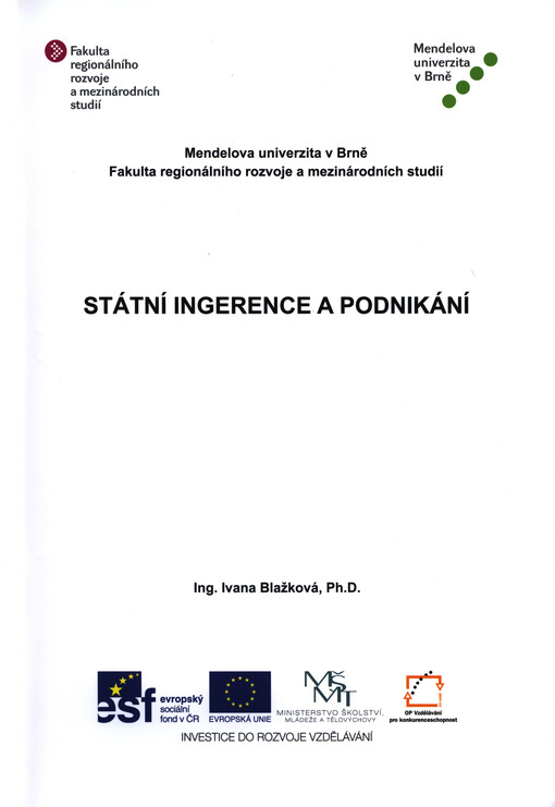 Státní ingerence a podnikání