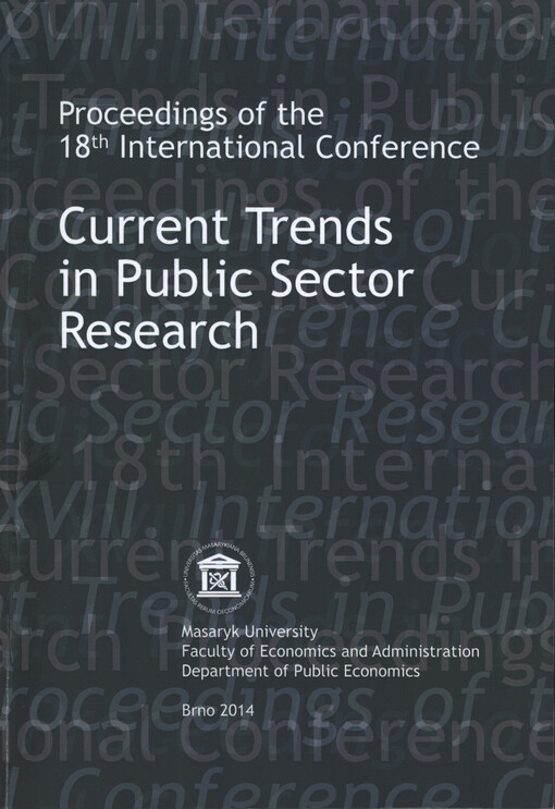 Current Trends in Public Sector Research : proceedings of the ... international conference : ..., ...
