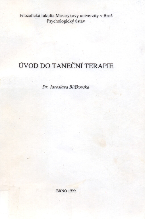 Úvod do taneční terapie