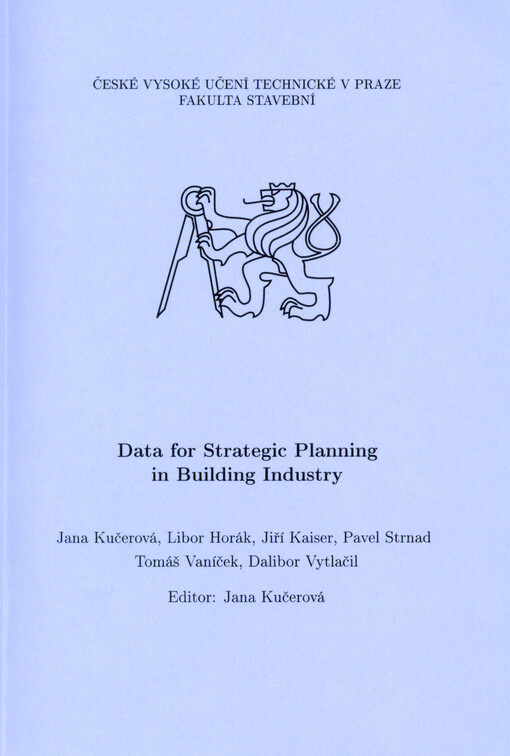 Data for strategic planning in building industry