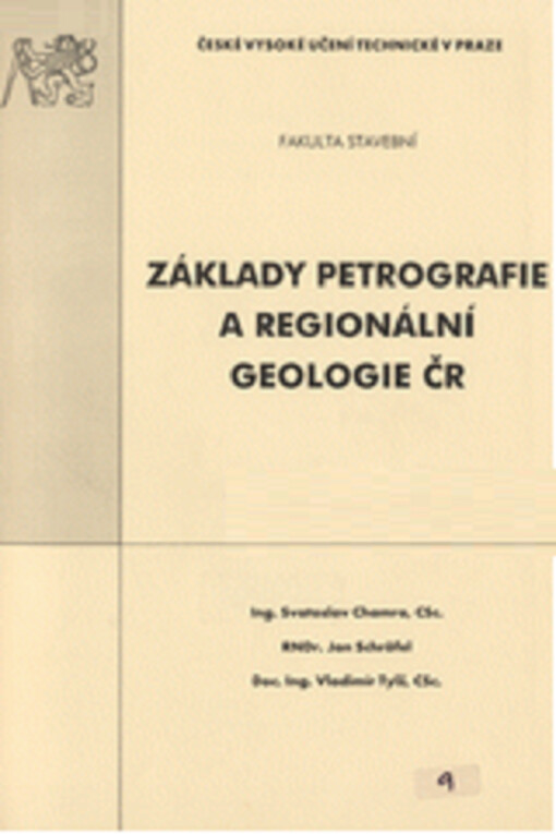 Základy petrografie a regionální geologie ČR