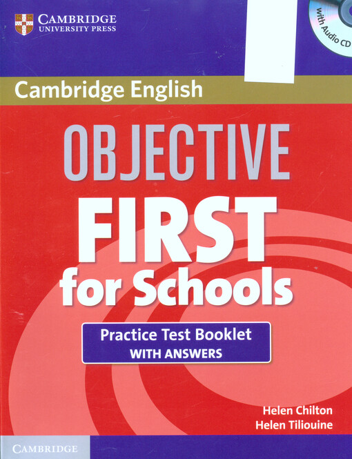 Objective first for schools :practice test booklet with answers