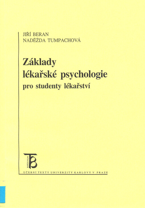 Základy lékařské psychologie pro studenty lékařství