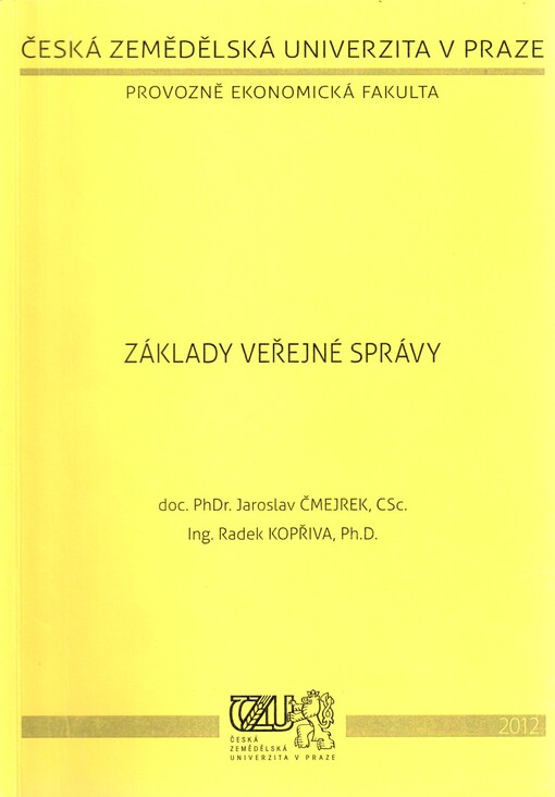 Základy veřejné správy