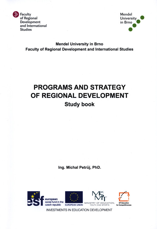 Programs and strategy of regional development :study book