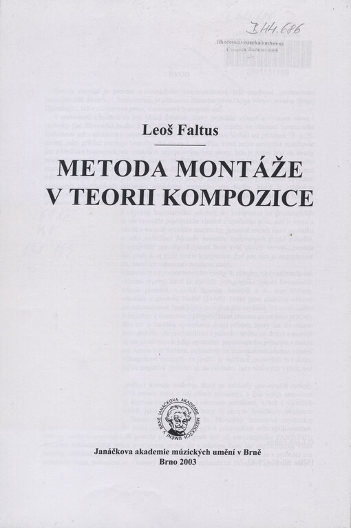 Metoda montáže v teorii kompozice