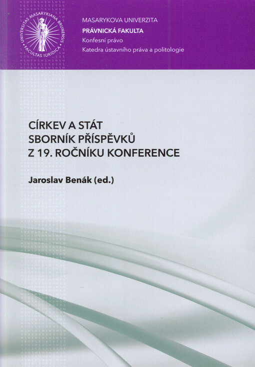 Církev a stát :sborník příspěvků z 19. ročníku konference