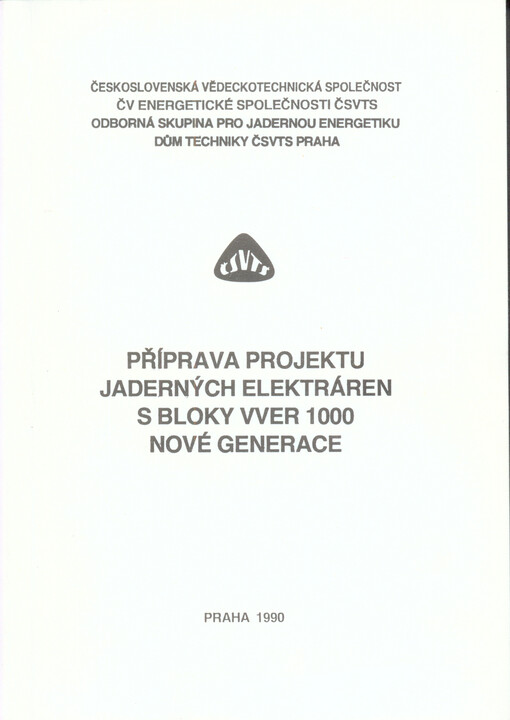 Příprava projektu jaderných elektráren s bloky VVER 1000 nové generace