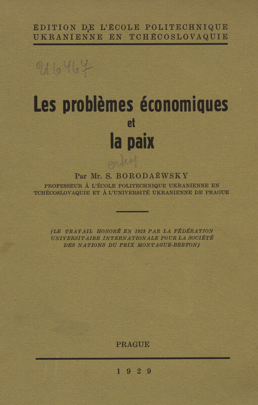 Les problémes économiques et la paix
