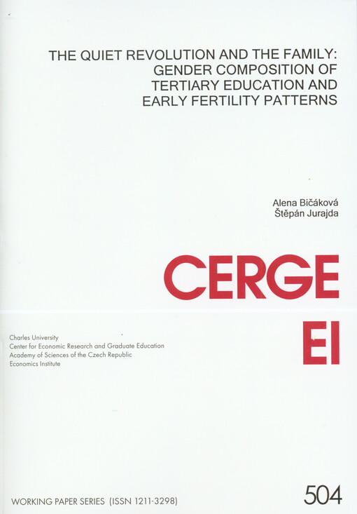The quiet revolution and the family: gender composition of tertiary education and early fertility patterns