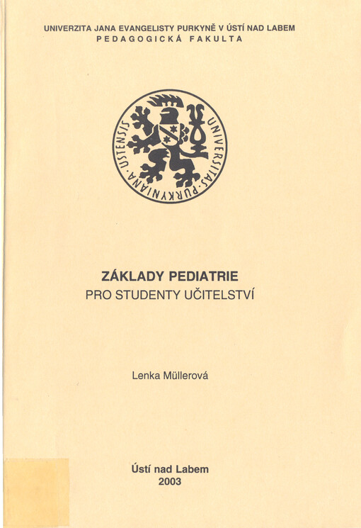 Základy pediatrie pro studenty učitelství