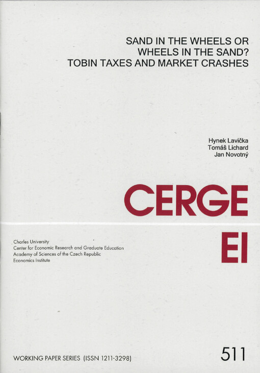 Sand in the wheels or wheels in the sand? :tobin taxes and market crashes