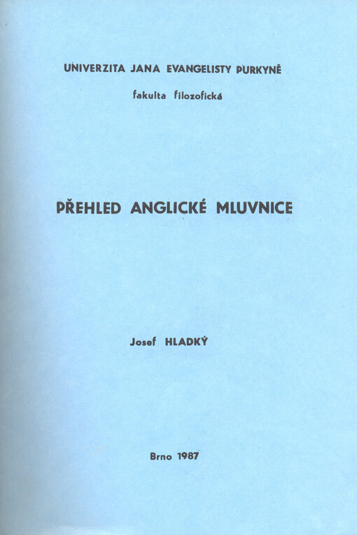 Přehled anglické mluvnice