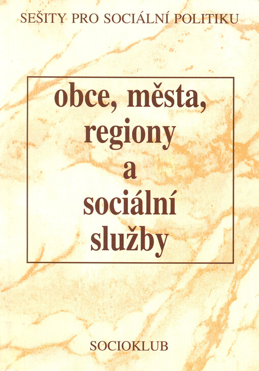 Obce, města, regiony a sociální služby