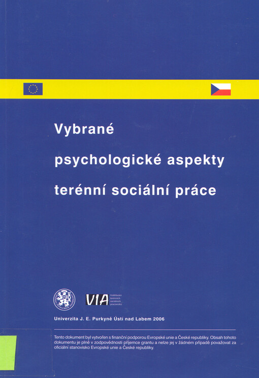 Vybrané psychologické aspekty terénní sociální práce