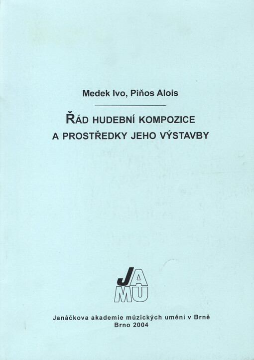 Řád hudební kompozice a prostředky jeho výstavby