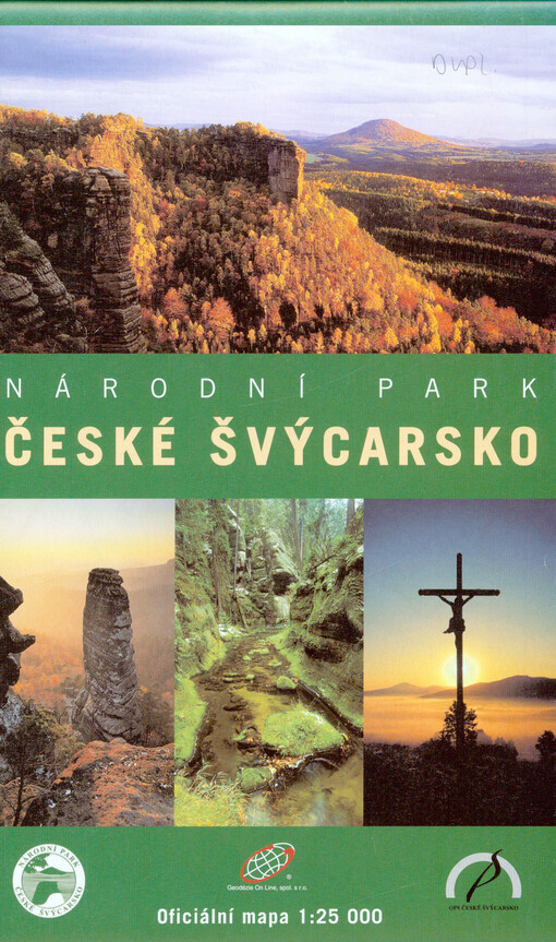 Národní park České Švýcarsko oficiální mapa