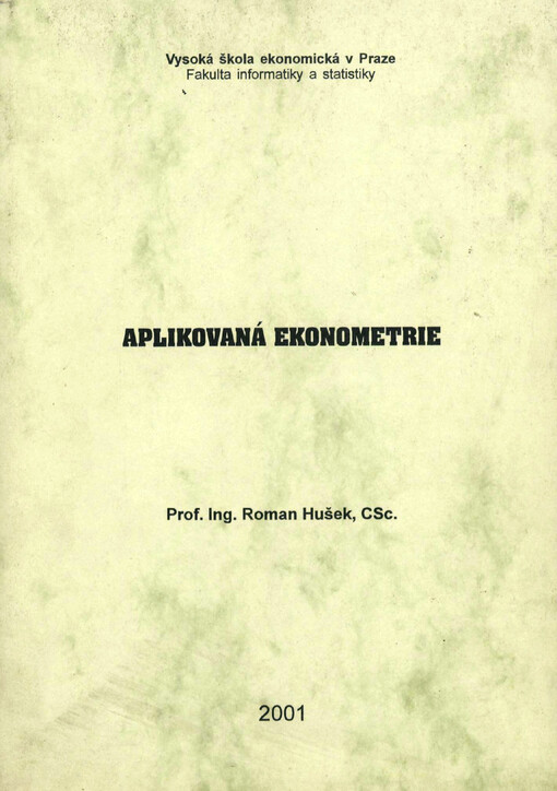 Aplikovaná ekonometrie