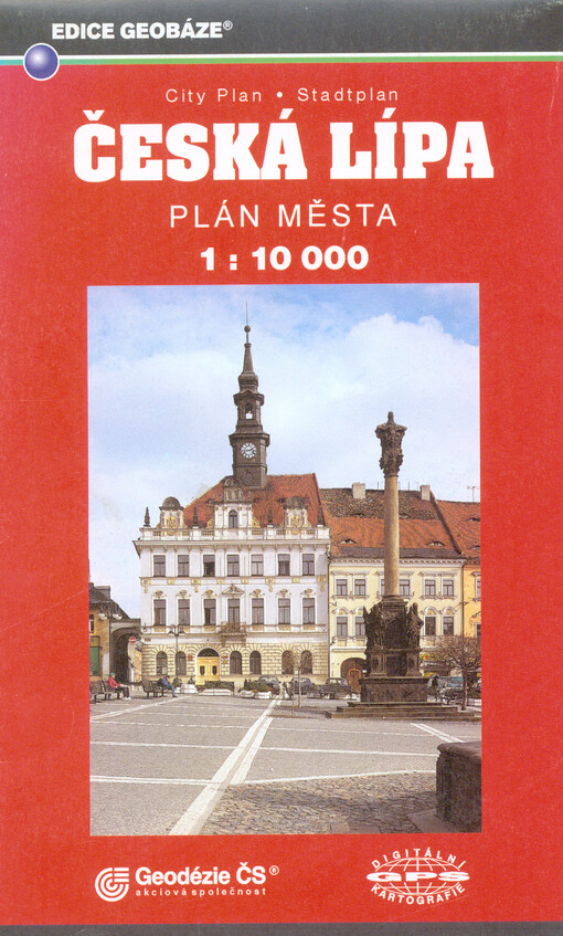 Česká Lípa plán města 1:10^000