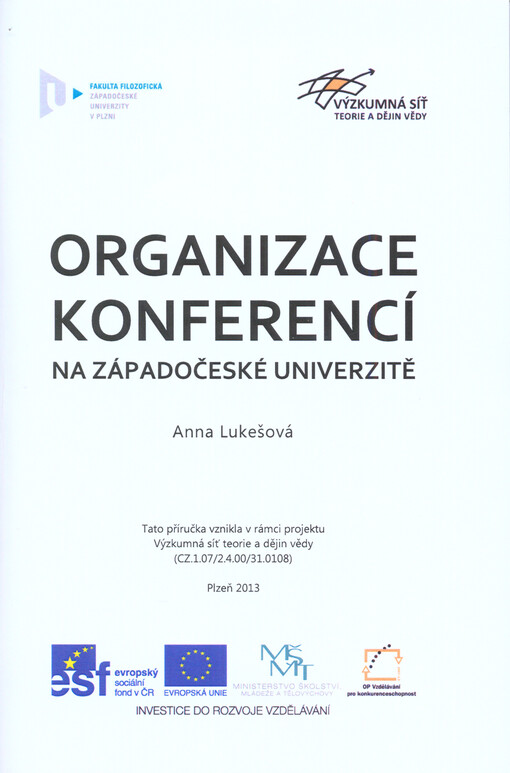Organizace konferencí na Západočeské univerzitě