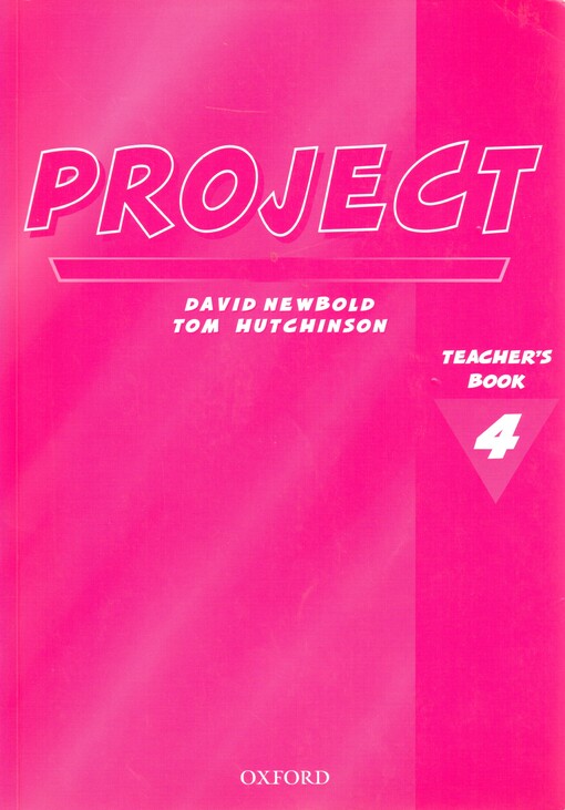 Project : teacher's book 4