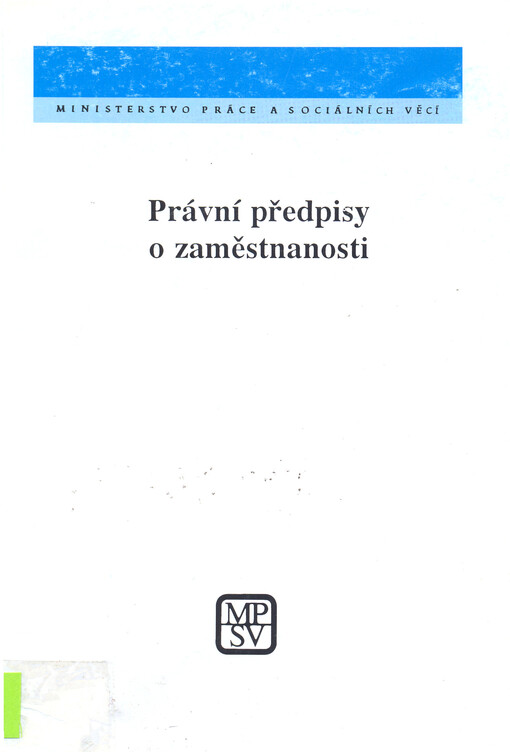 Právní předpisy o zaměstnanosti