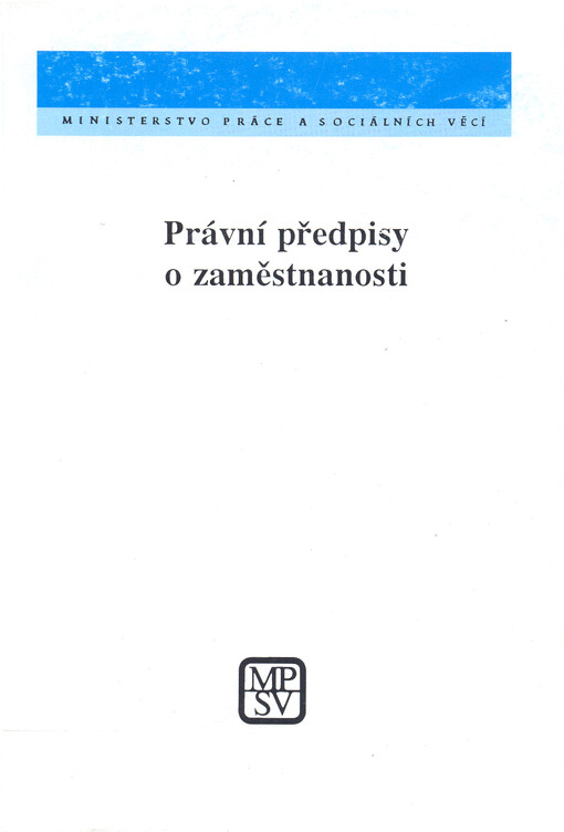 Právní předpisy o zaměstnanosti