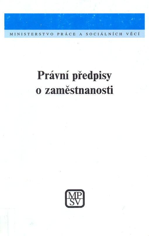 Právní předpisy o zaměstnanosti