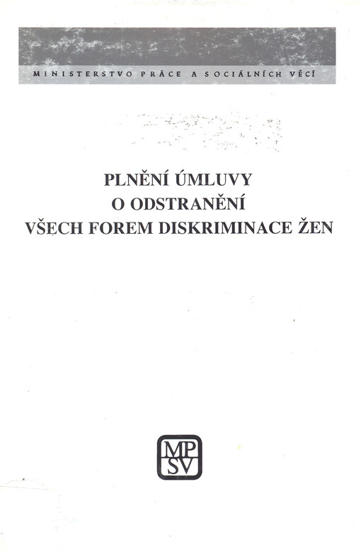 Plnění úmluvy o odstranění všech forem diskriminace žen