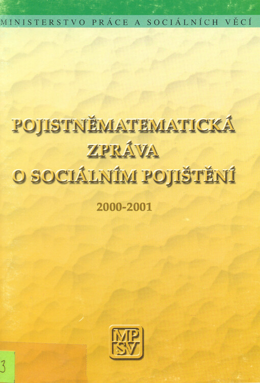 Pojistněmatematická zpráva o sociálním pojištění    