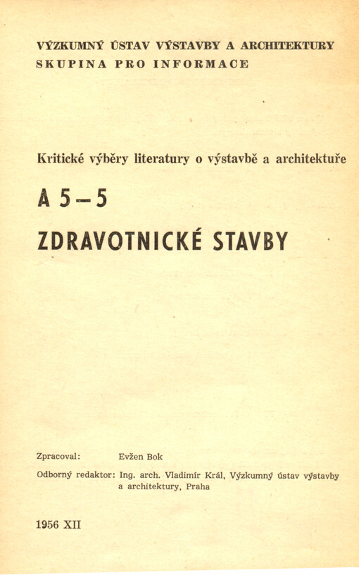 Zdravotnické stavby