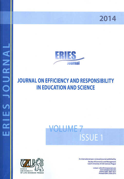 Journal on efficiency and responsibility in education and science