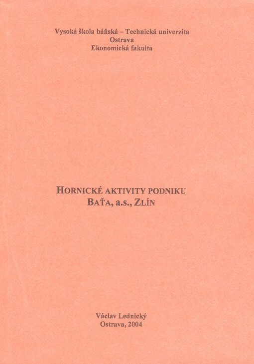 Hornické aktivity podniku Baťa, a.s., Zlín