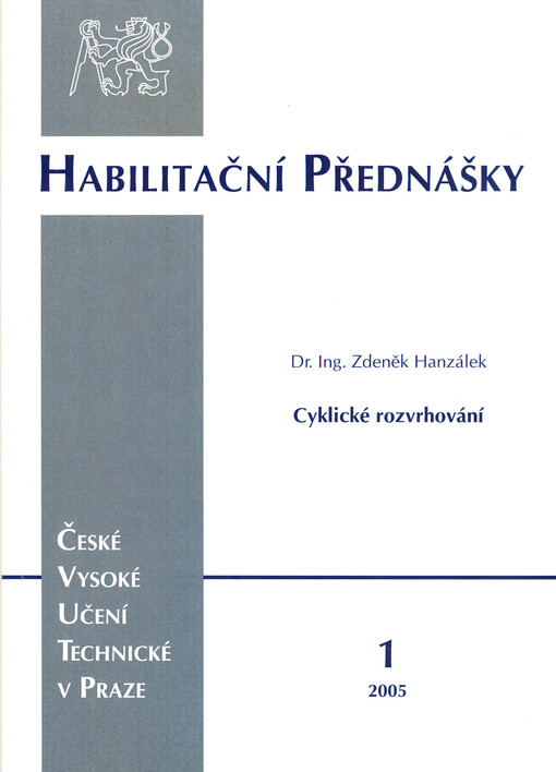 Cyklické rozvrhování = Cyclic scheduling