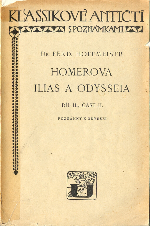 Homerova Ilias a Odysseia.  Díl II. část 2, Poznámky k Odyssei 