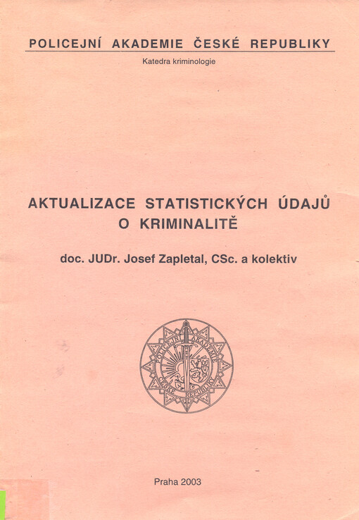 Aktualizace statistických údajů o kriminalitě