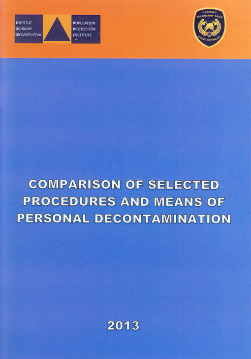 Comparison of selected procedures and means of personal decontamination