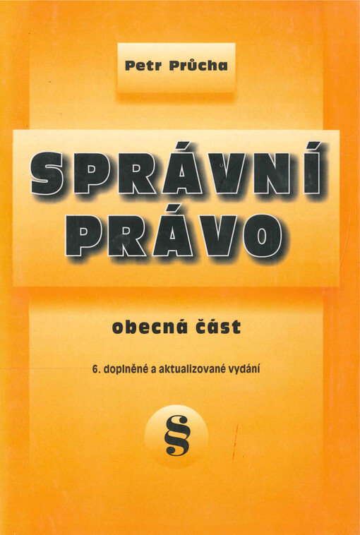 Správní právo : obecná část