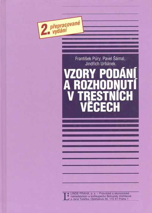 Vzory podání a rozhodnutí v trestních věcech