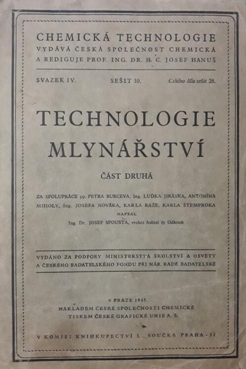 Technologie mlynářství.Část II