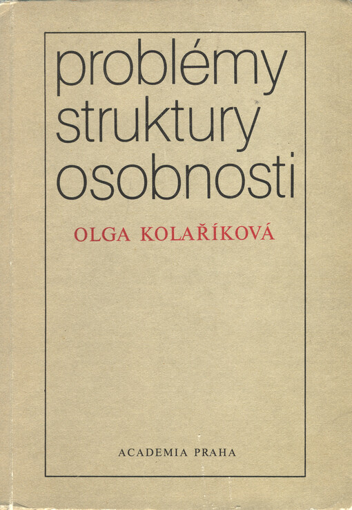 Problémy struktury osobnosti