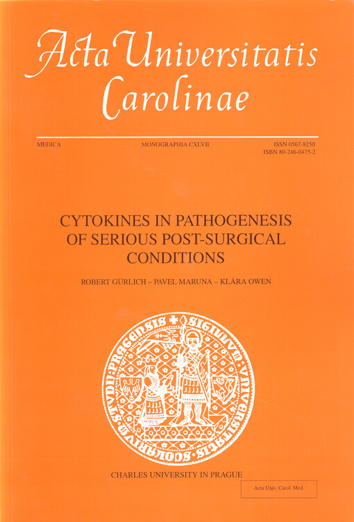 Cytokines in pathogenesis of serious post-surgical conditions