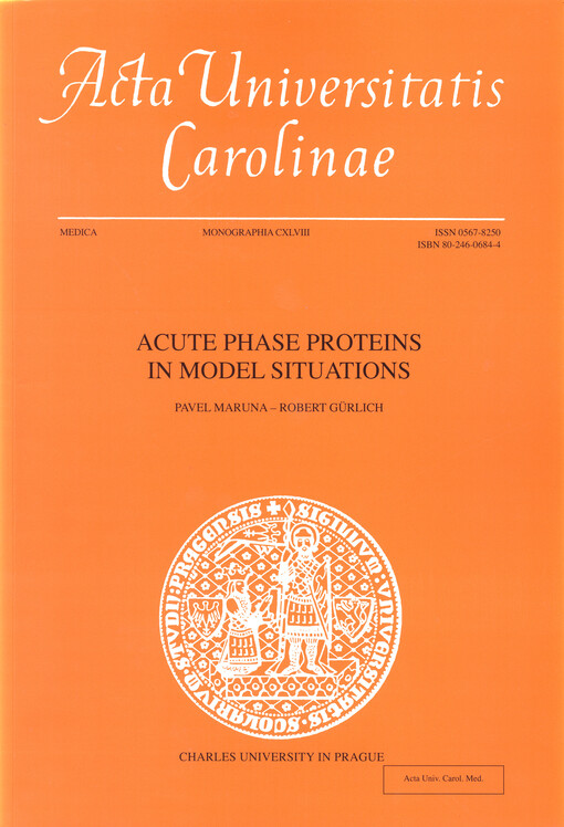 Acute phase proteins in model situations